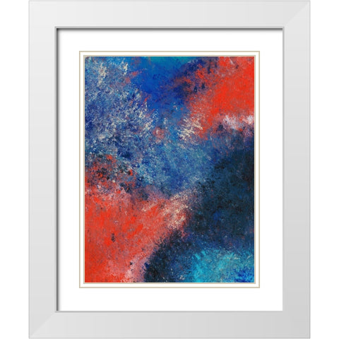 Harmonious Balance I White Modern Wood Framed Art Print with Double Matting by Moore, Regina