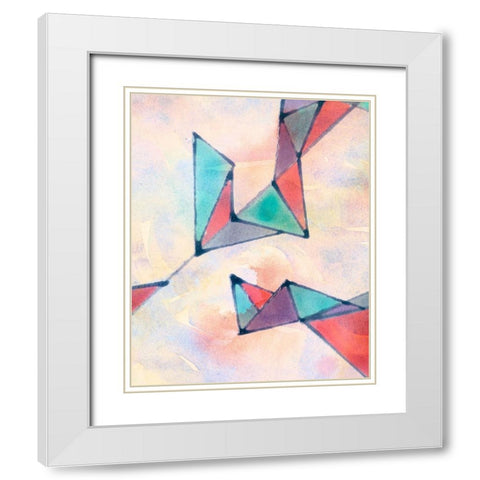 Lucent Shards II White Modern Wood Framed Art Print with Double Matting by Douglas, Jamie