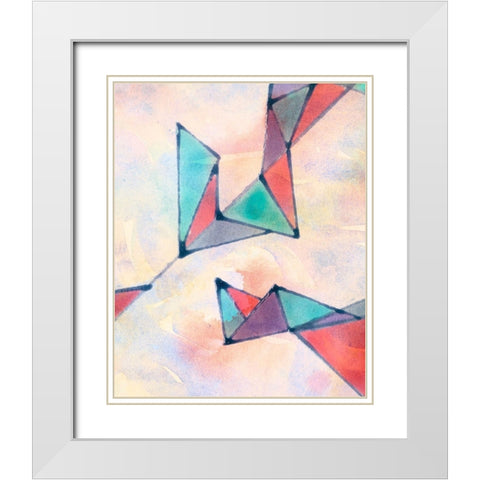 Lucent Shards II White Modern Wood Framed Art Print with Double Matting by Douglas, Jamie