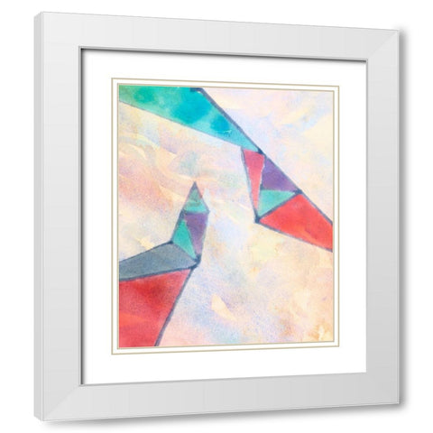 Lucent Shards III White Modern Wood Framed Art Print with Double Matting by Douglas, Jamie