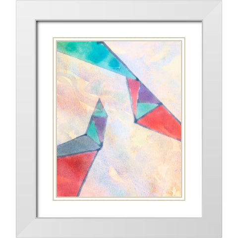 Lucent Shards III White Modern Wood Framed Art Print with Double Matting by Douglas, Jamie