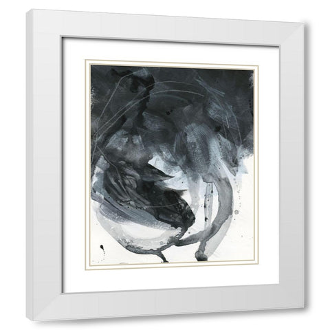 Broken Abstract I White Modern Wood Framed Art Print with Double Matting by Parker, Jennifer Paxton