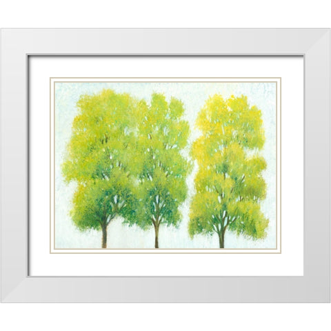 Spring Eternal I White Modern Wood Framed Art Print with Double Matting by OToole, Tim