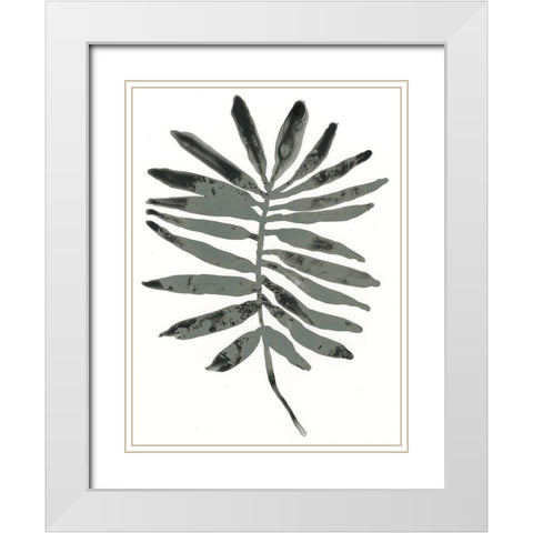 Foliage Fossil VII White Modern Wood Framed Art Print with Double Matting by Vess, June Erica