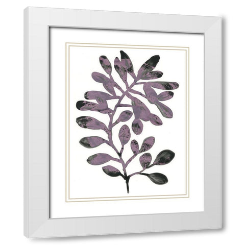 Foliage Fossil VIII White Modern Wood Framed Art Print with Double Matting by Vess, June Erica