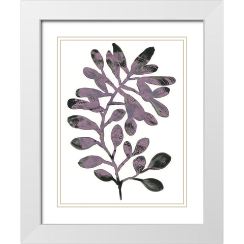 Foliage Fossil VIII White Modern Wood Framed Art Print with Double Matting by Vess, June Erica