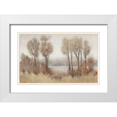 Rainy Afternoon I White Modern Wood Framed Art Print with Double Matting by OToole, Tim