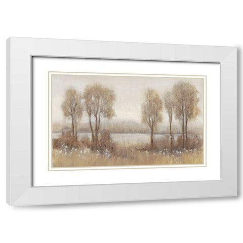 Rainy Afternoon II White Modern Wood Framed Art Print with Double Matting by OToole, Tim