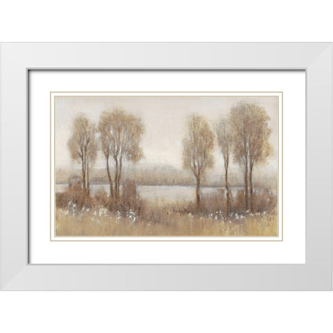 Rainy Afternoon II White Modern Wood Framed Art Print with Double Matting by OToole, Tim