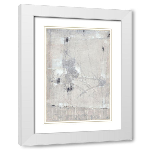 Grey State I White Modern Wood Framed Art Print with Double Matting by OToole, Tim