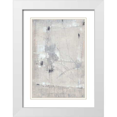 Grey State I White Modern Wood Framed Art Print with Double Matting by OToole, Tim