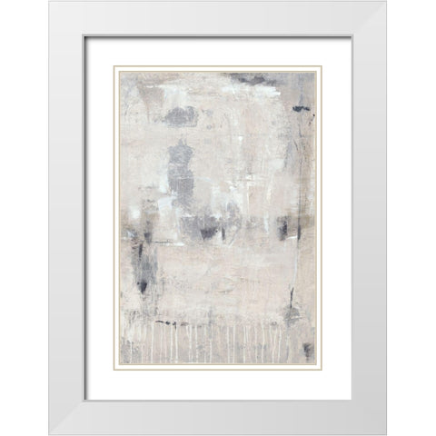 Grey State II White Modern Wood Framed Art Print with Double Matting by OToole, Tim