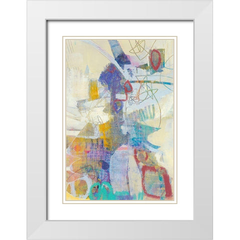Pascal II White Modern Wood Framed Art Print with Double Matting by Jachimiec, Sue