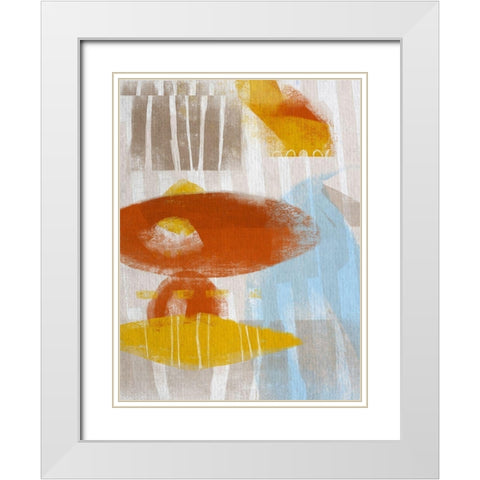 Calder I White Modern Wood Framed Art Print with Double Matting by Deans, Karen