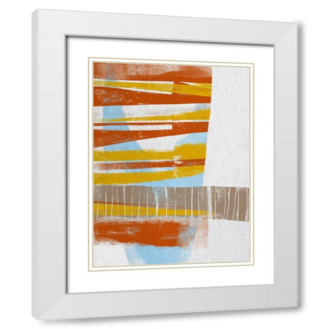 Calder II White Modern Wood Framed Art Print with Double Matting by Deans, Karen