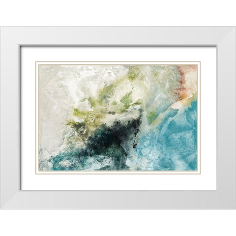 Experiment I White Modern Wood Framed Art Print with Double Matting by Jasper, Sisa