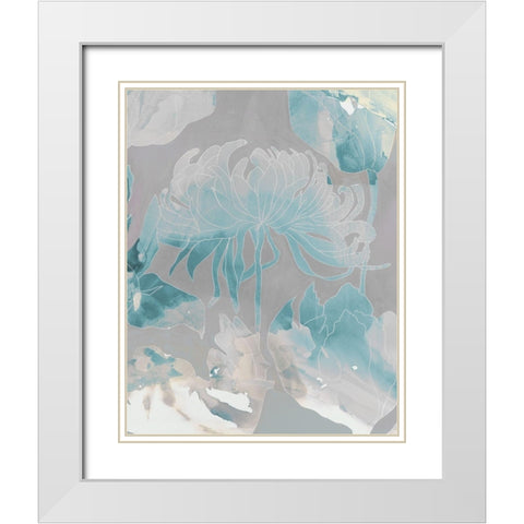Beloved III White Modern Wood Framed Art Print with Double Matting by Jasper, Sisa