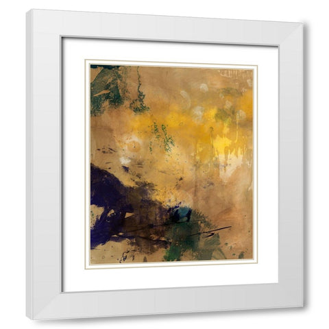 Amber Haze II White Modern Wood Framed Art Print with Double Matting by Jasper, Sisa