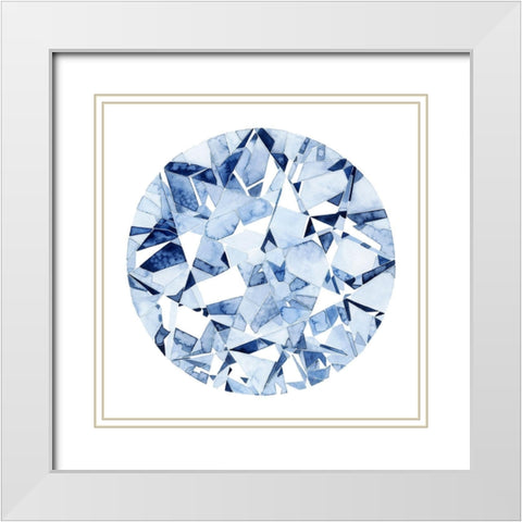 Diamond Drops II White Modern Wood Framed Art Print with Double Matting by Popp, Grace