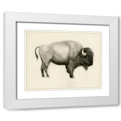 High Plains I White Modern Wood Framed Art Print with Double Matting by Borges, Victoria