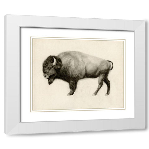 High Plains II White Modern Wood Framed Art Print with Double Matting by Borges, Victoria