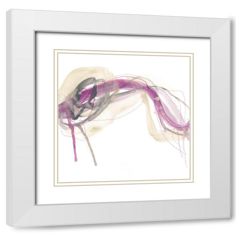 Wave Equation I White Modern Wood Framed Art Print with Double Matting by Vess, June Erica