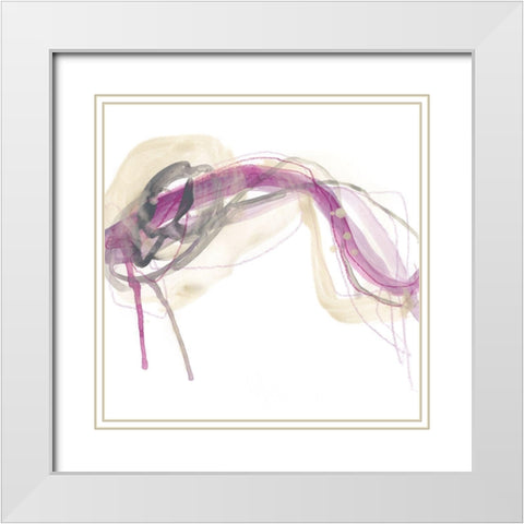 Wave Equation I White Modern Wood Framed Art Print with Double Matting by Vess, June Erica