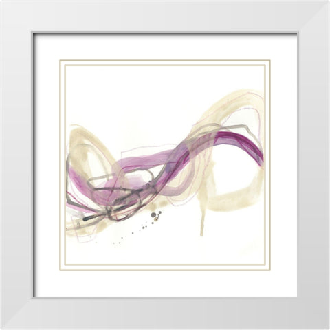 Wave Equation II White Modern Wood Framed Art Print with Double Matting by Vess, June Erica