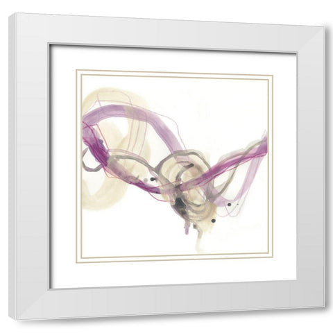Wave Equation IV White Modern Wood Framed Art Print with Double Matting by Vess, June Erica