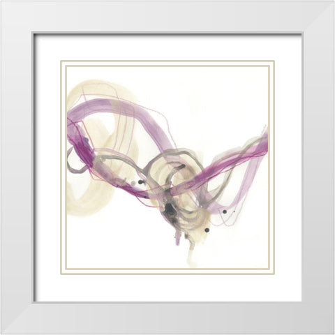 Wave Equation IV White Modern Wood Framed Art Print with Double Matting by Vess, June Erica