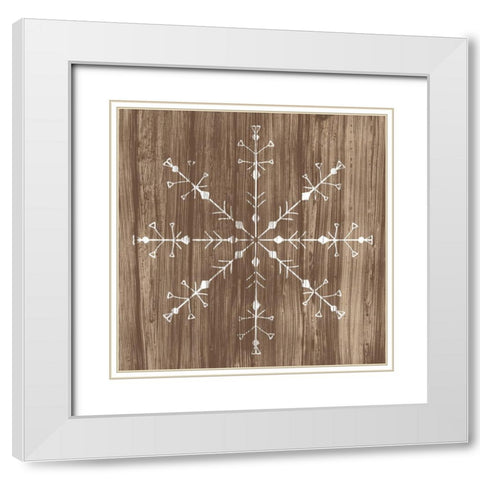 Barnwood Wonderland V White Modern Wood Framed Art Print with Double Matting by Vess, June Erica