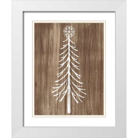 Barnwood Wonderland VII White Modern Wood Framed Art Print with Double Matting by Vess, June Erica