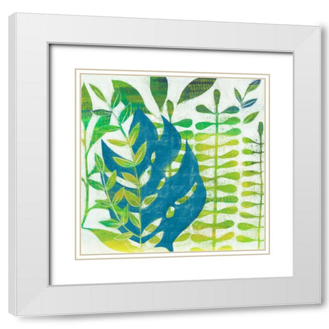Emerald Amazon I White Modern Wood Framed Art Print with Double Matting by Popp, Grace