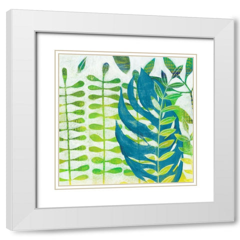 Emerald Amazon II White Modern Wood Framed Art Print with Double Matting by Popp, Grace