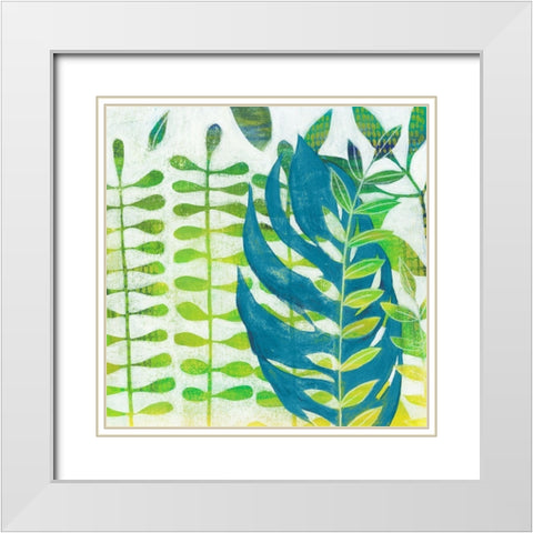 Emerald Amazon II White Modern Wood Framed Art Print with Double Matting by Popp, Grace