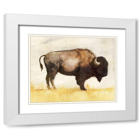 Roam II White Modern Wood Framed Art Print with Double Matting by Borges, Victoria