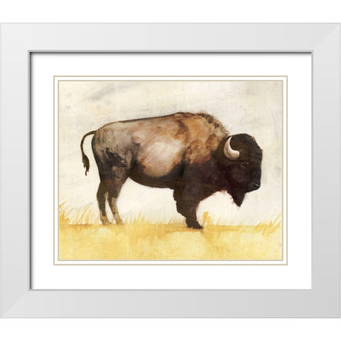 Roam II White Modern Wood Framed Art Print with Double Matting by Borges, Victoria