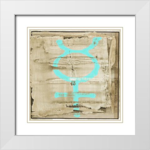 The Deities, Mercury White Modern Wood Framed Art Print with Double Matting by Aryai, Sia