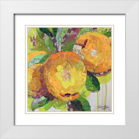 Natures Gold White Modern Wood Framed Art Print with Double Matting by St. Hilaire, Elizabeth
