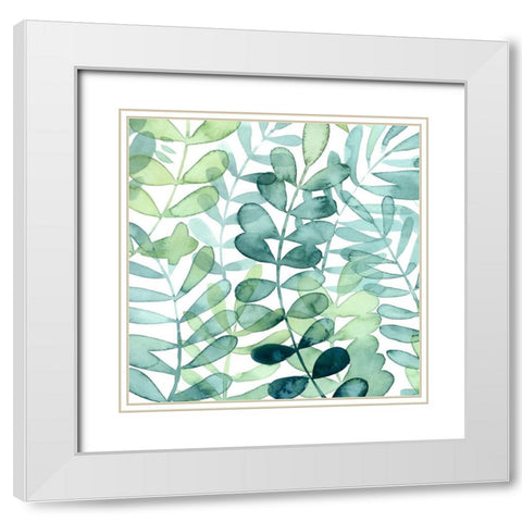 Gossamer Palms I White Modern Wood Framed Art Print with Double Matting by Popp, Grace