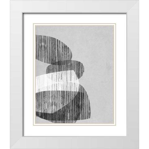 Unseated II White Modern Wood Framed Art Print with Double Matting by Goldberger, Jennifer