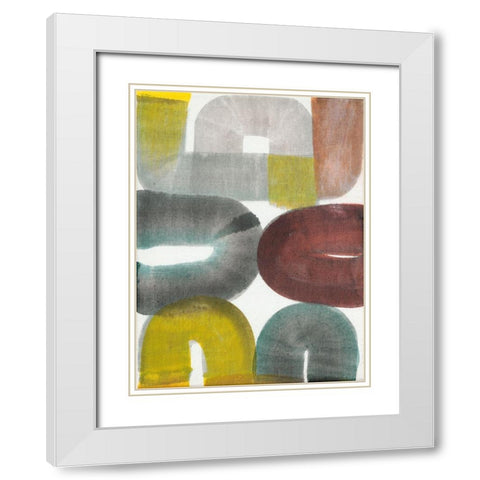 Geode Abstraction II White Modern Wood Framed Art Print with Double Matting by Fuchs, Jodi