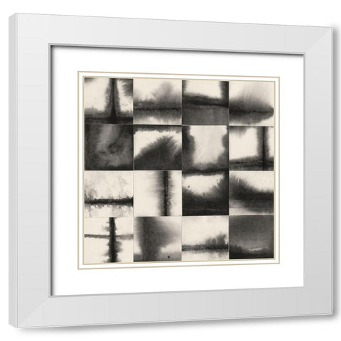 Evanesce III White Modern Wood Framed Art Print with Double Matting by Lam, Vanna