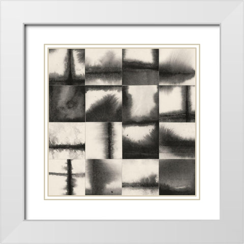 Evanesce III White Modern Wood Framed Art Print with Double Matting by Lam, Vanna