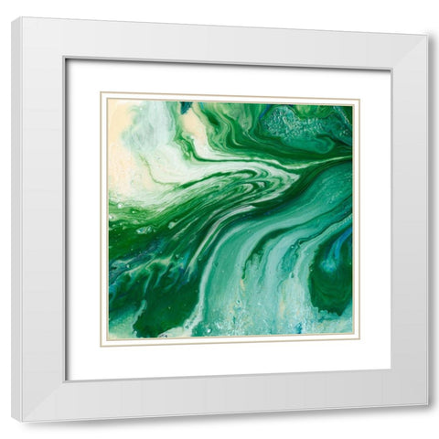 Amazonian I White Modern Wood Framed Art Print with Double Matting by Ludwig, Alicia