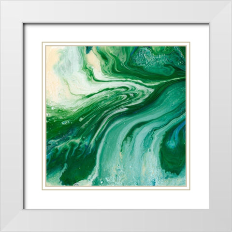 Amazonian I White Modern Wood Framed Art Print with Double Matting by Ludwig, Alicia