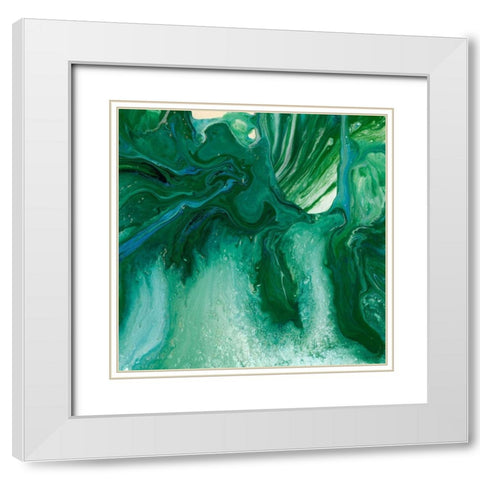 Amazonian II White Modern Wood Framed Art Print with Double Matting by Ludwig, Alicia
