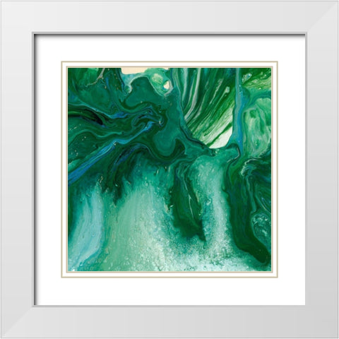 Amazonian II White Modern Wood Framed Art Print with Double Matting by Ludwig, Alicia