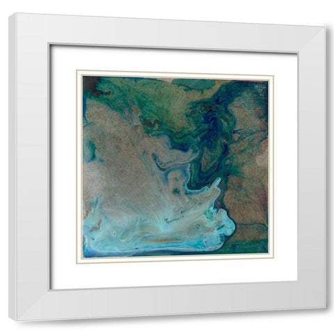 Barrier Island I White Modern Wood Framed Art Print with Double Matting by Ludwig, Alicia