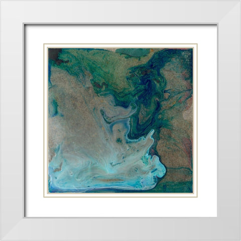 Barrier Island I White Modern Wood Framed Art Print with Double Matting by Ludwig, Alicia